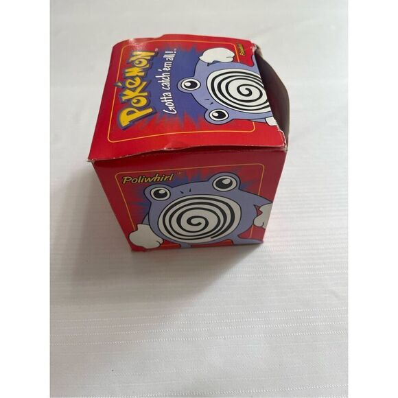 23K Gold Plated POLIWHIRL Trading Card 1999 Burger King Pokemon Pokeball W/Box - Picture 2 of 5